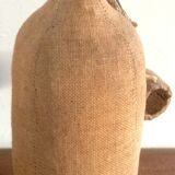 Bottle vintage burlap