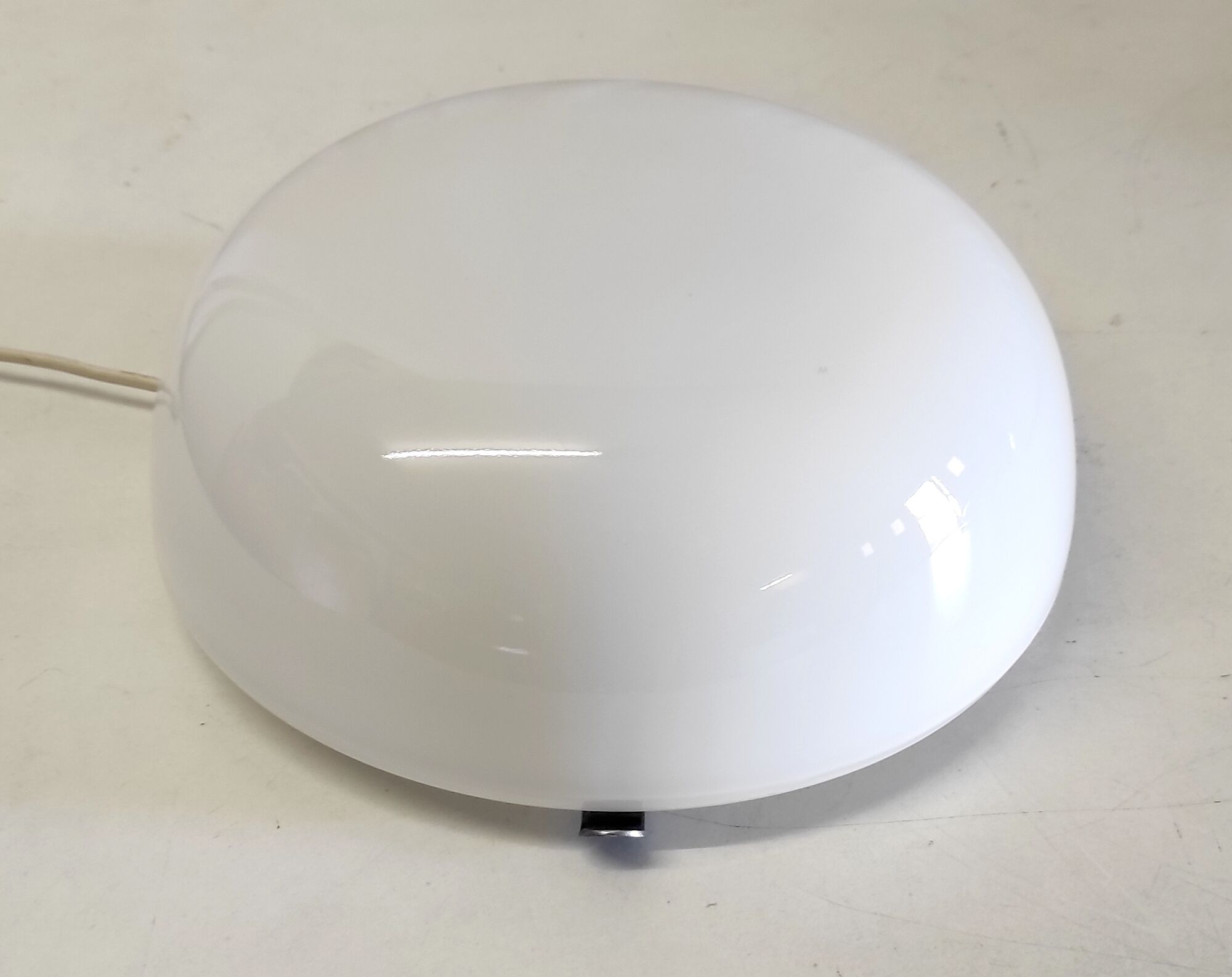 Wall lamp/ceiling lamp design round globe in opaline glass choisylux diam. 25 cm – 60s/70s
