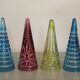 Set of 4 small glasses known as "cul sec" from Saint Louis in Colombine crystal.