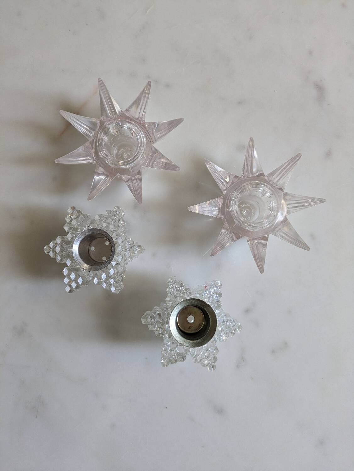 Set of candlesticks from the 70s.