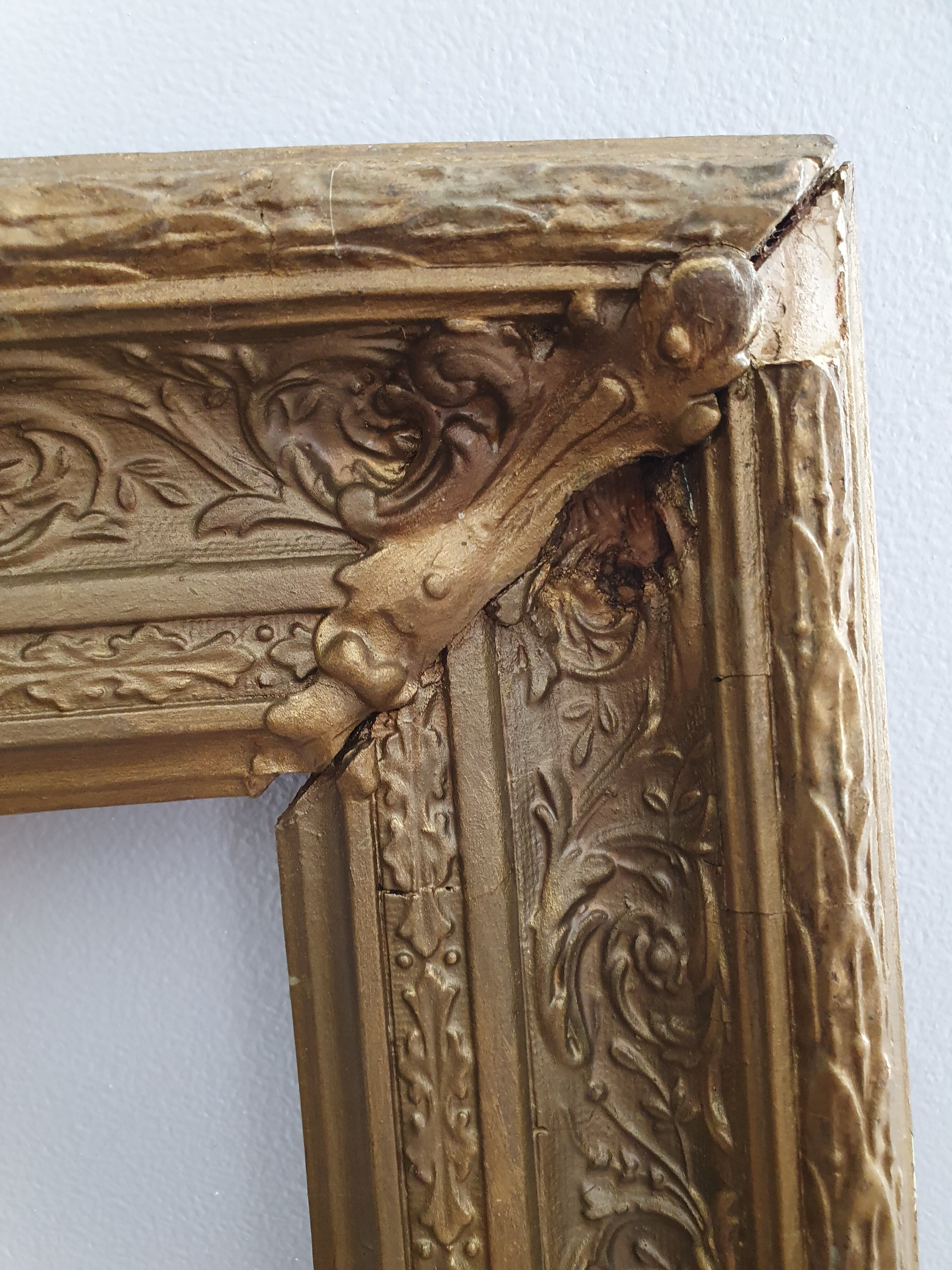 Gilded wood frame