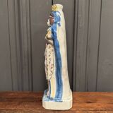 Virgin giving birth in 19th century earthenware St. Mary