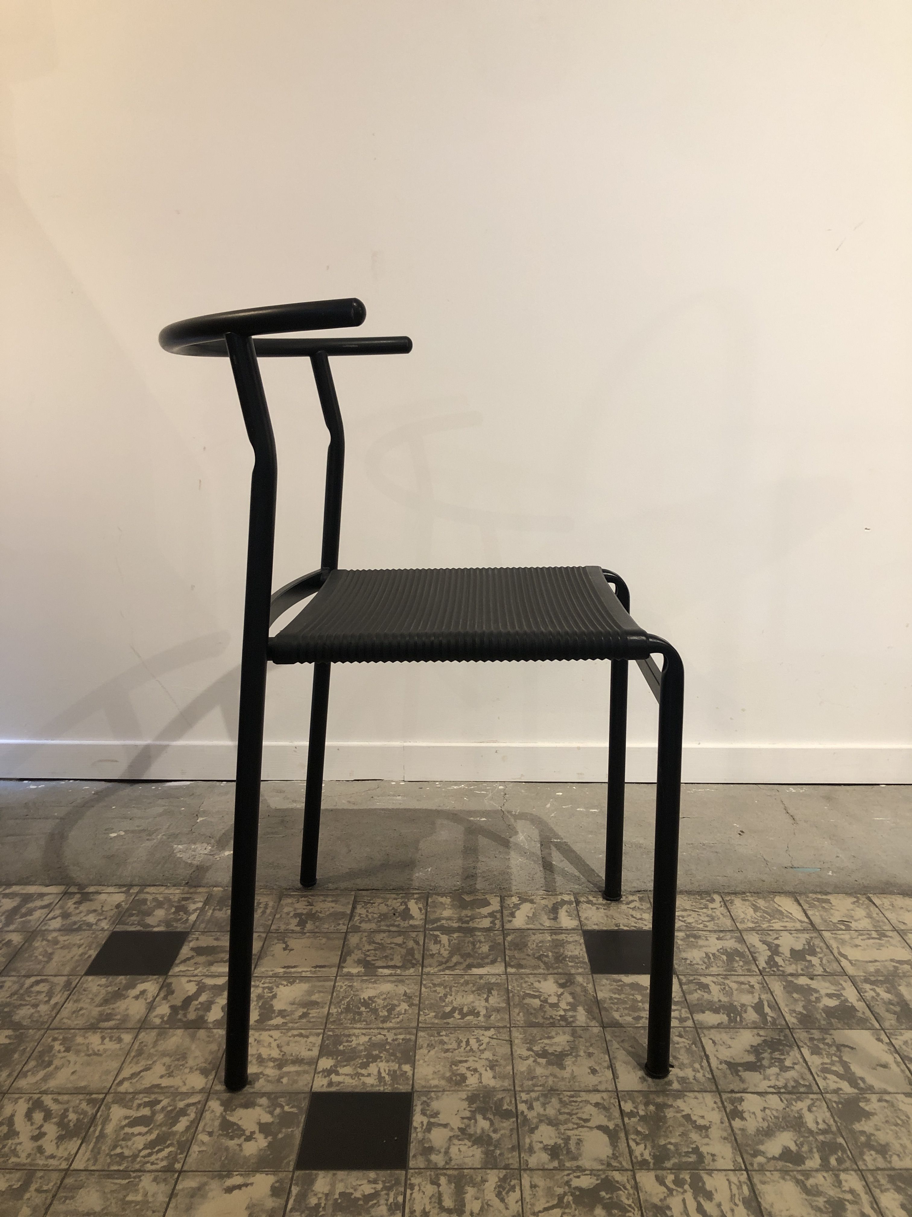 Set of 6 chairs Cerruti Baleri "café", Philippe Starck - 1980