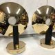 Pair of golden sconces from the 80s estiluz