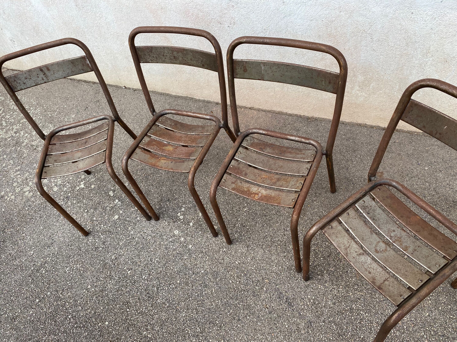 Set de 4 chaises Tolix T1