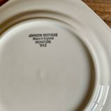 3 Johnson Brothers England Beaded Dessert Plates