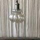 Pendant light with vintage globe