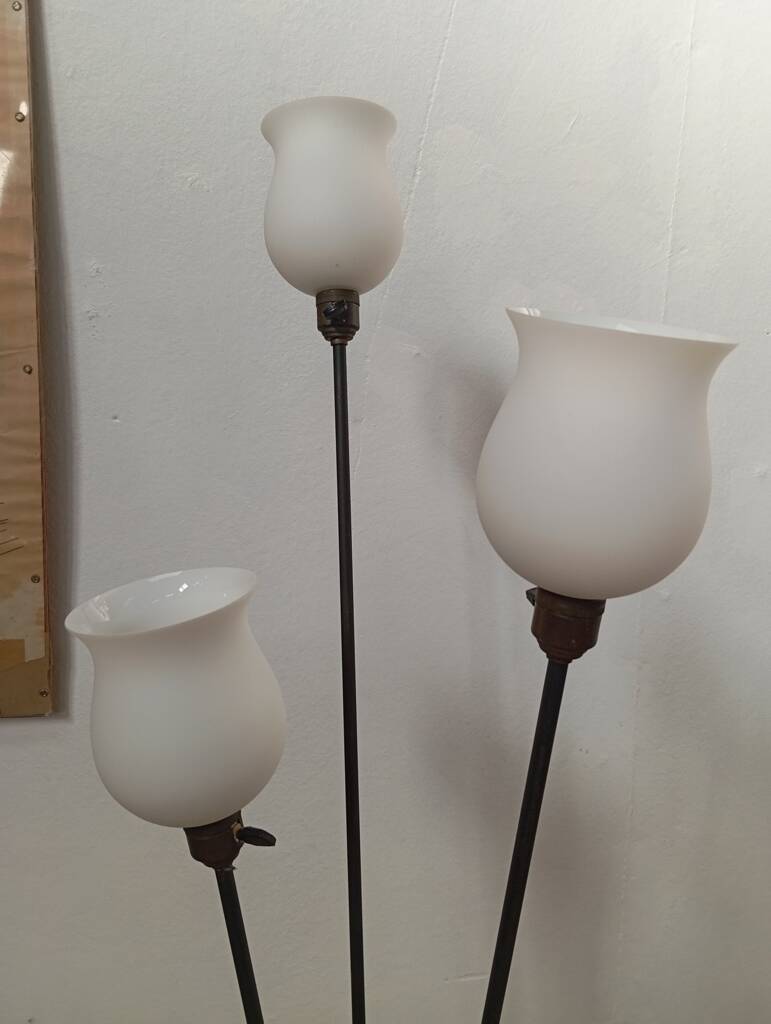 1950s tripod floor lamp