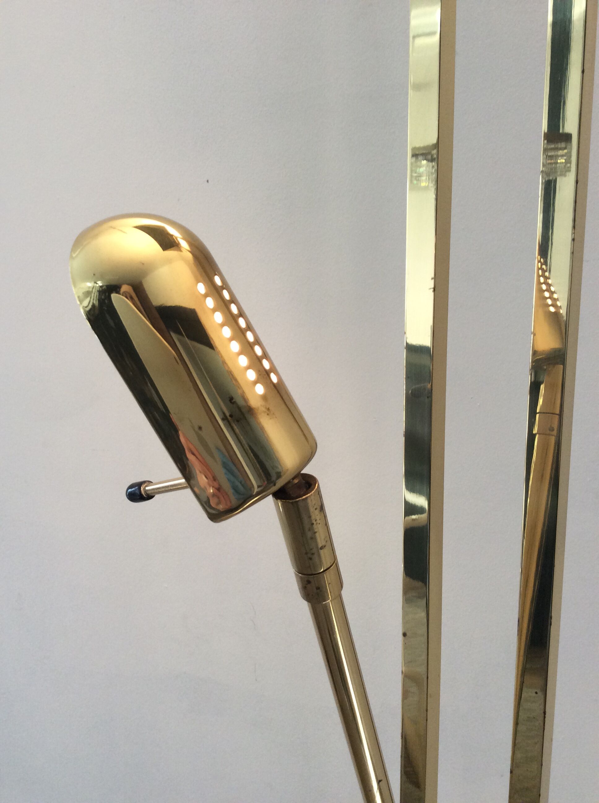 Deknudt brass floor lamp from the 70s