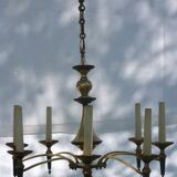 Lustre Empire en bronze et laiton doré