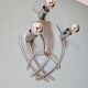 Vintage chrome metal wall light, 70s