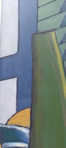 Oil on canvas Still Life at Dawn "Franco Prayer" (1924) 80 x 70 cm
