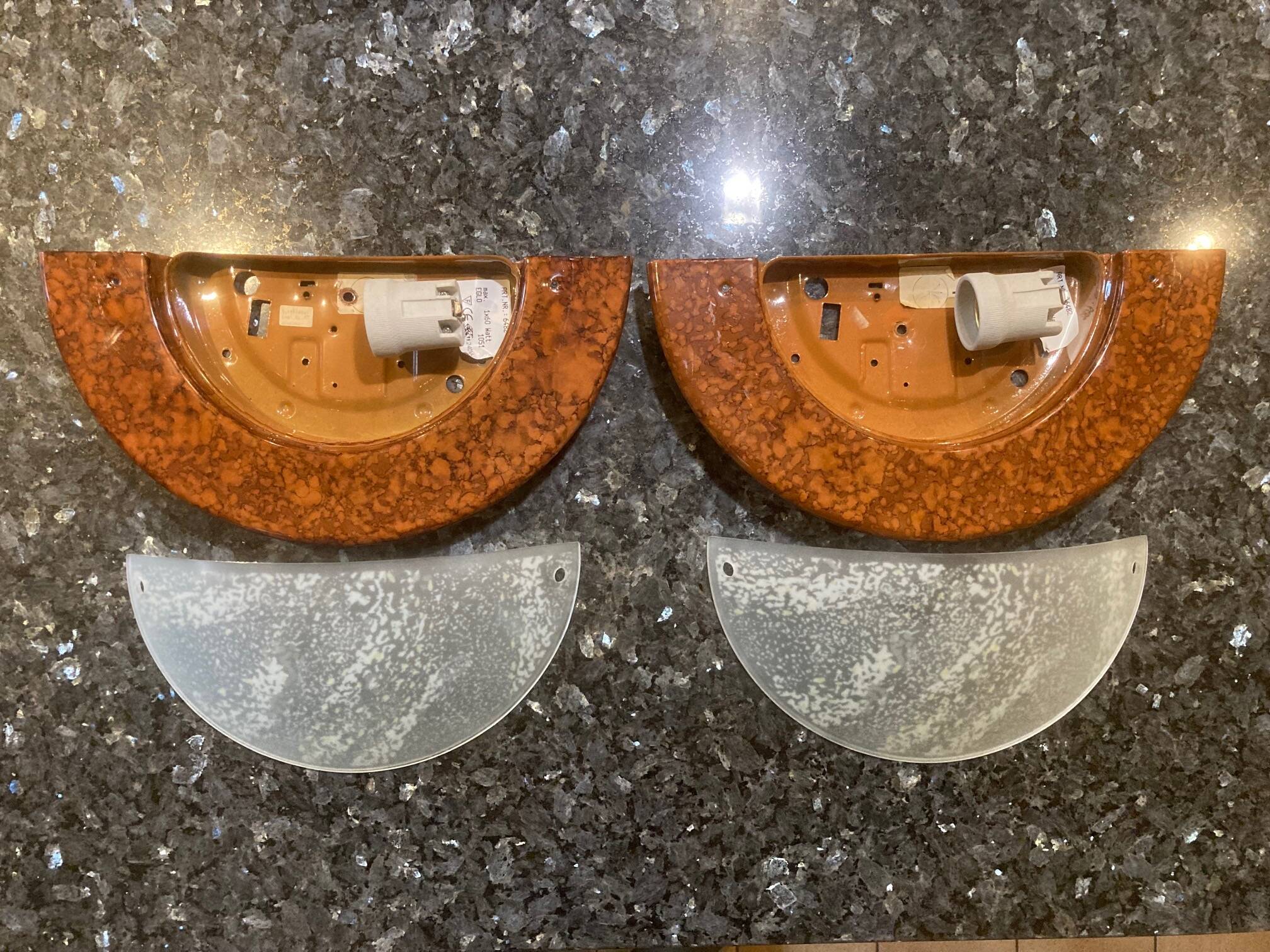 Lot de 2 appliques murales