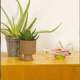Fleur en verre design vintage