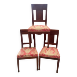 Lot of three antique chairs in perfect condition