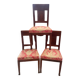 Set of three antique chairs in perfect condition.