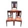 Set of three antique chairs in perfect condition.