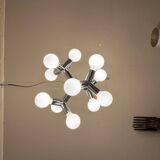 Space Age Atomic Chrome Chandelier by J.T. Kalmar, Germany, 1970
