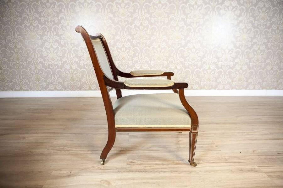 Set of 19th Century English Armchairs in Sheraton Style
