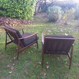 Pair of Scandinavian-style armchairs