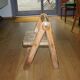 Rare vintage children's chair in solid pine by pierre grosjean 1970
