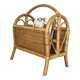 Porte revue en rotin vintage