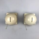 Vintage Italian Guzzini sconces model Bugia. Set of two