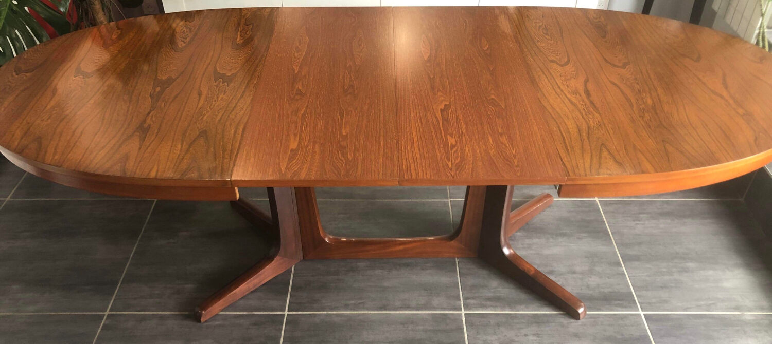 Vintage extendable table Baumann 1970s