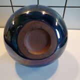 Rambervillers double flower vase in flamed stoneware