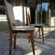 Pair of Scandinavian chairs 50s in skai