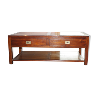 Table absse teck et bambou