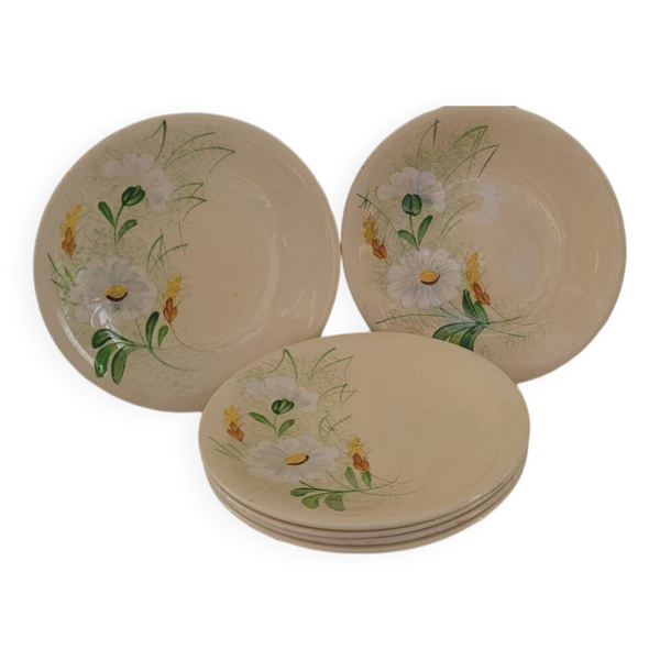 Assiettes à dessert ''LONGCHAMP