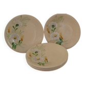 Assiettes à dessert "LONGCHAMP "