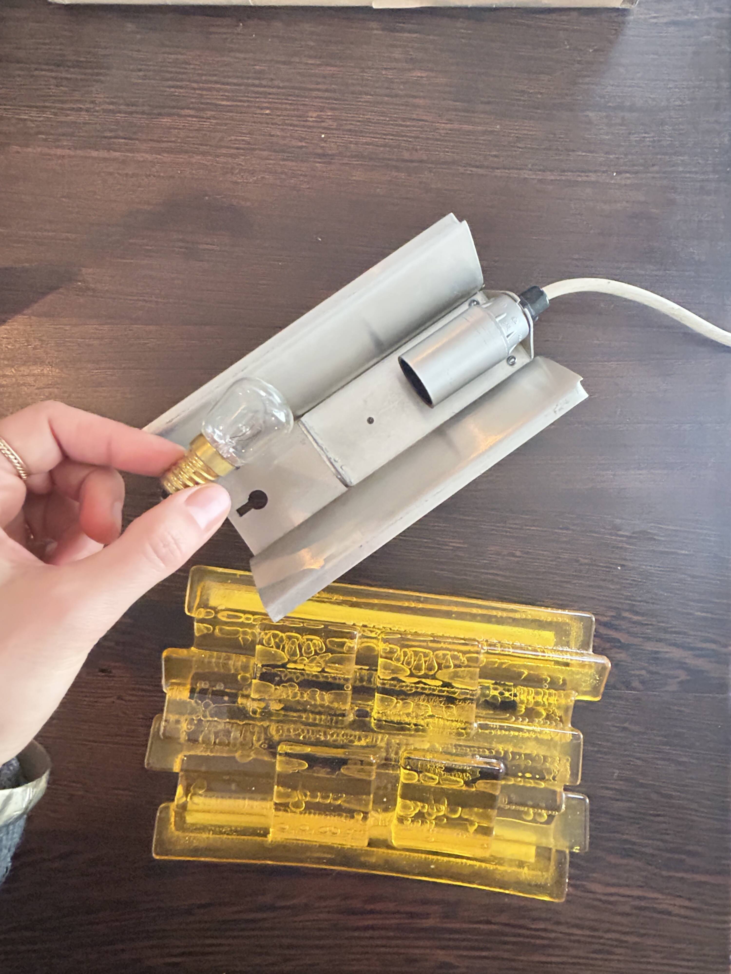 Pair of wall lights by Claus Bolby