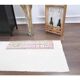Vintage Turkish Oushak Handmade Wool Cotton White Kilim Runner 75x241