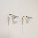 Pair of Scandinavian adjustable wall lamps, '50s