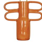 Vase méli-mélo allongé orange
