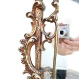 Miroir baroque en bronze xixème h= 104 cm