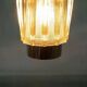Vintage chrome and glass suspension, space age cascade lamp.