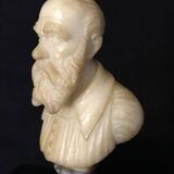 Buste en albâtre fin XIXème siècle, Italie