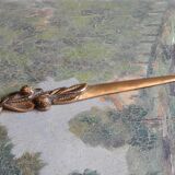 Art Nouveau brass paper cutter