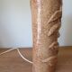 Large vintage glazed terracotta lamp base