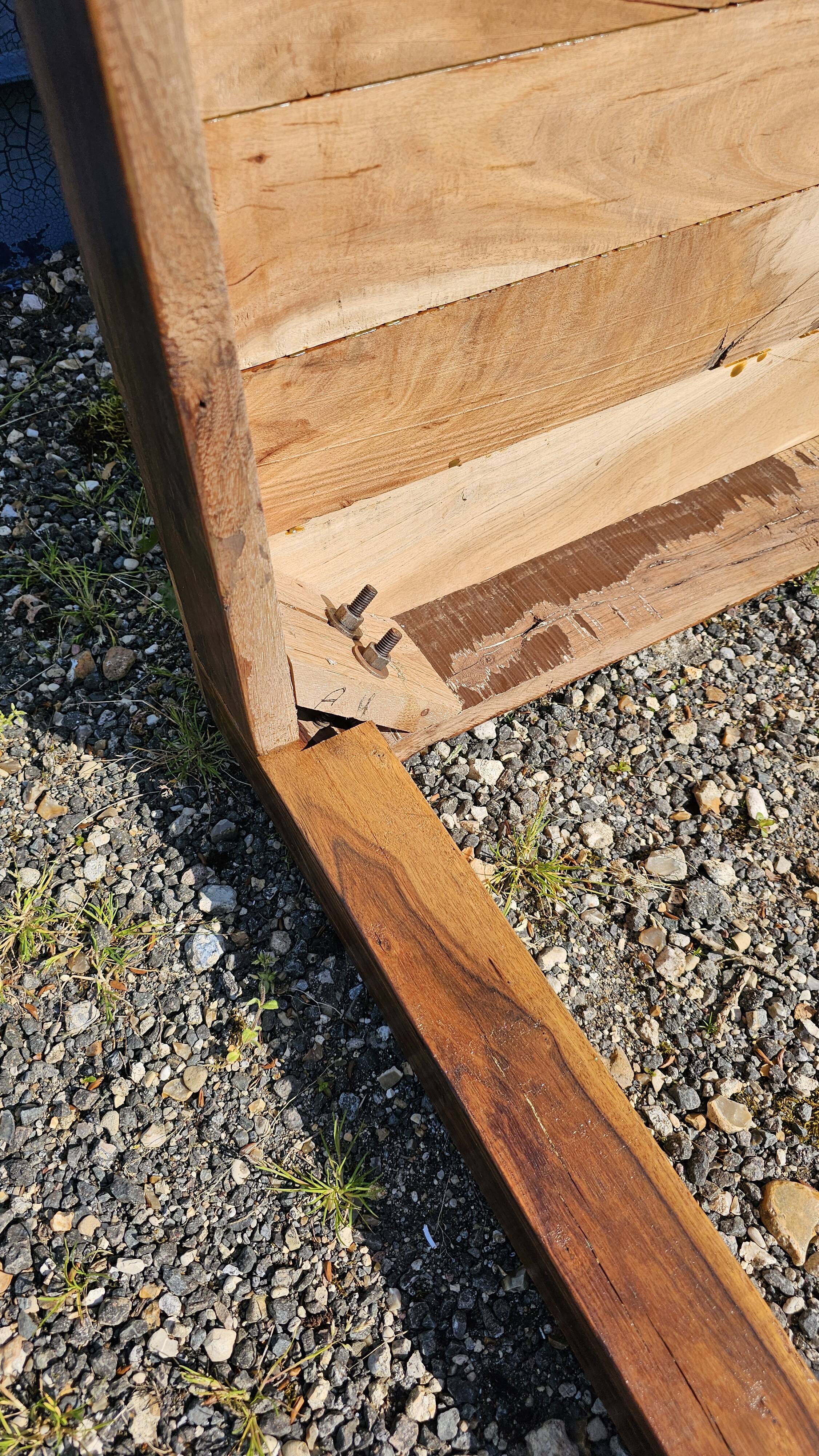 Rectangular teak dining table