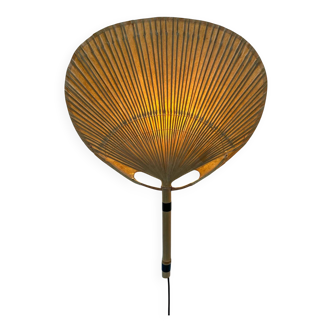 1970s Vintage Ingo Maurer for M-Design Uchiwa III Bamboo Wall Light
