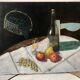 Old painting oil on canvas still life