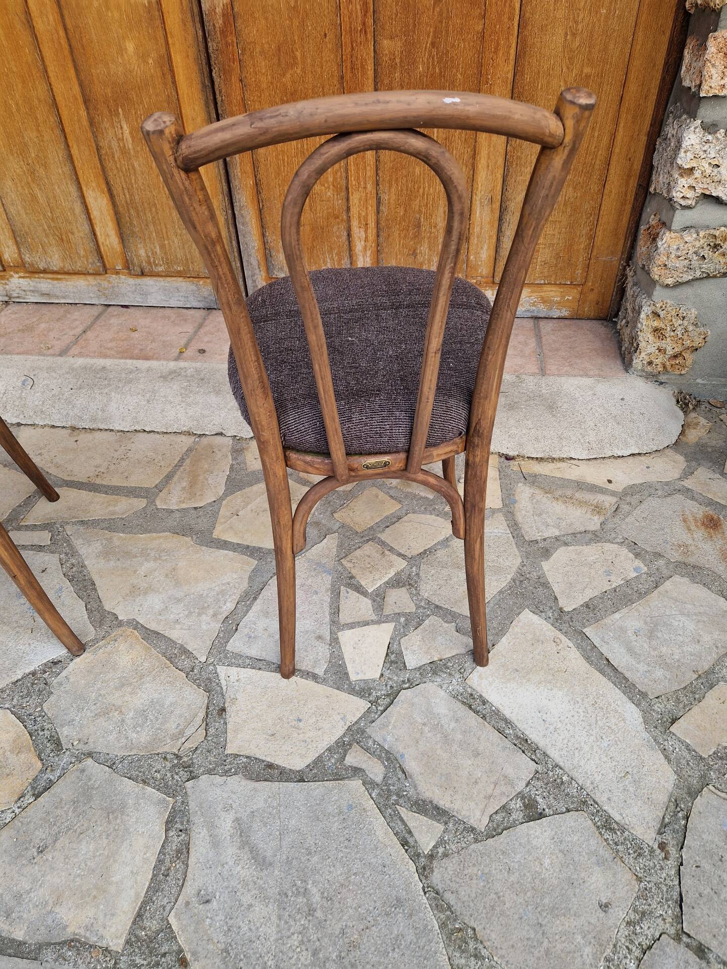 2 vintage Sholz bistro chairs