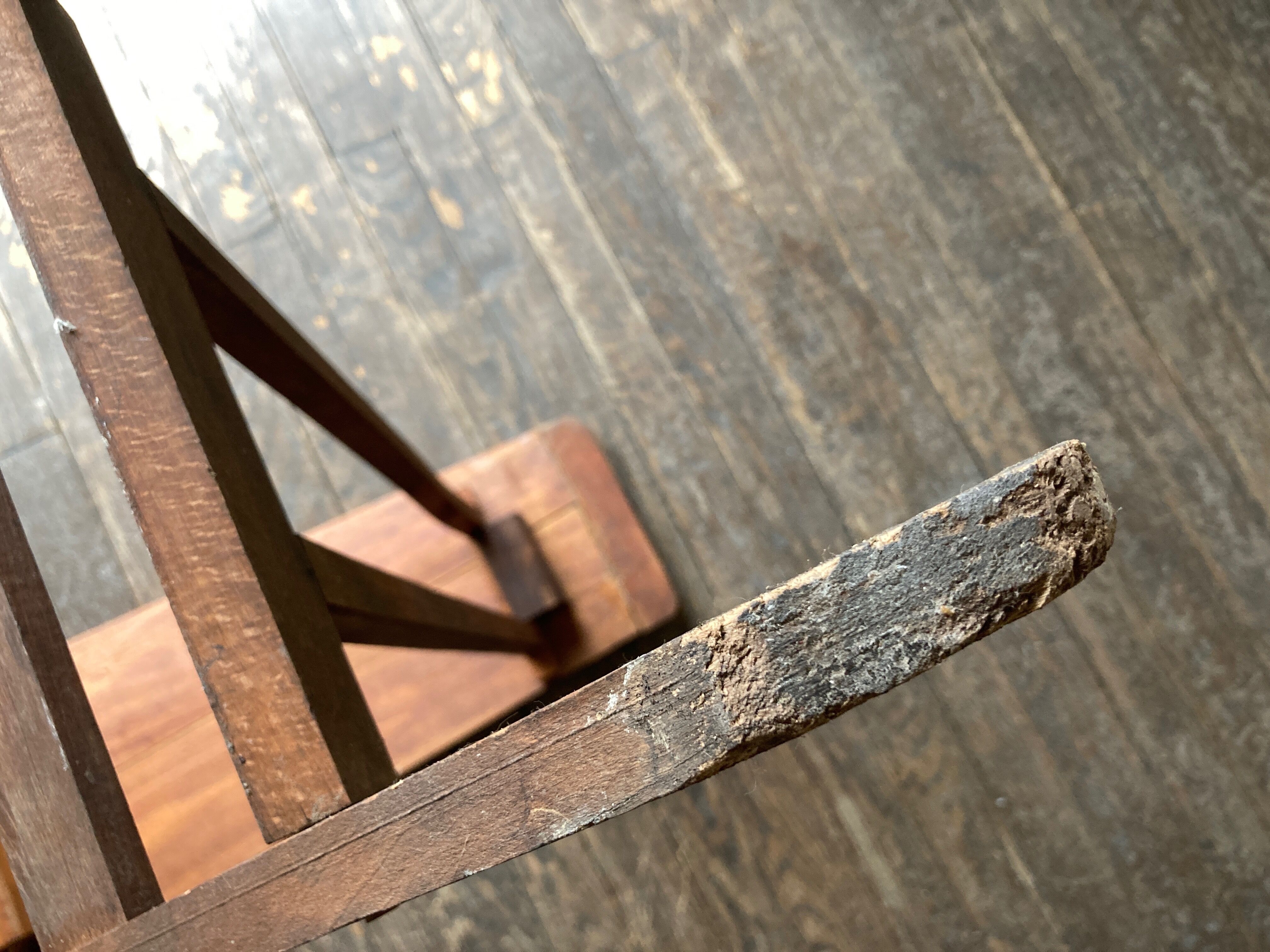 1900 folding ironing console table