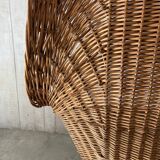 Vintage wicker armchair