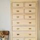 Craft furniture haberdashery - tall patinated chest of drawers - XXL chest of drawers