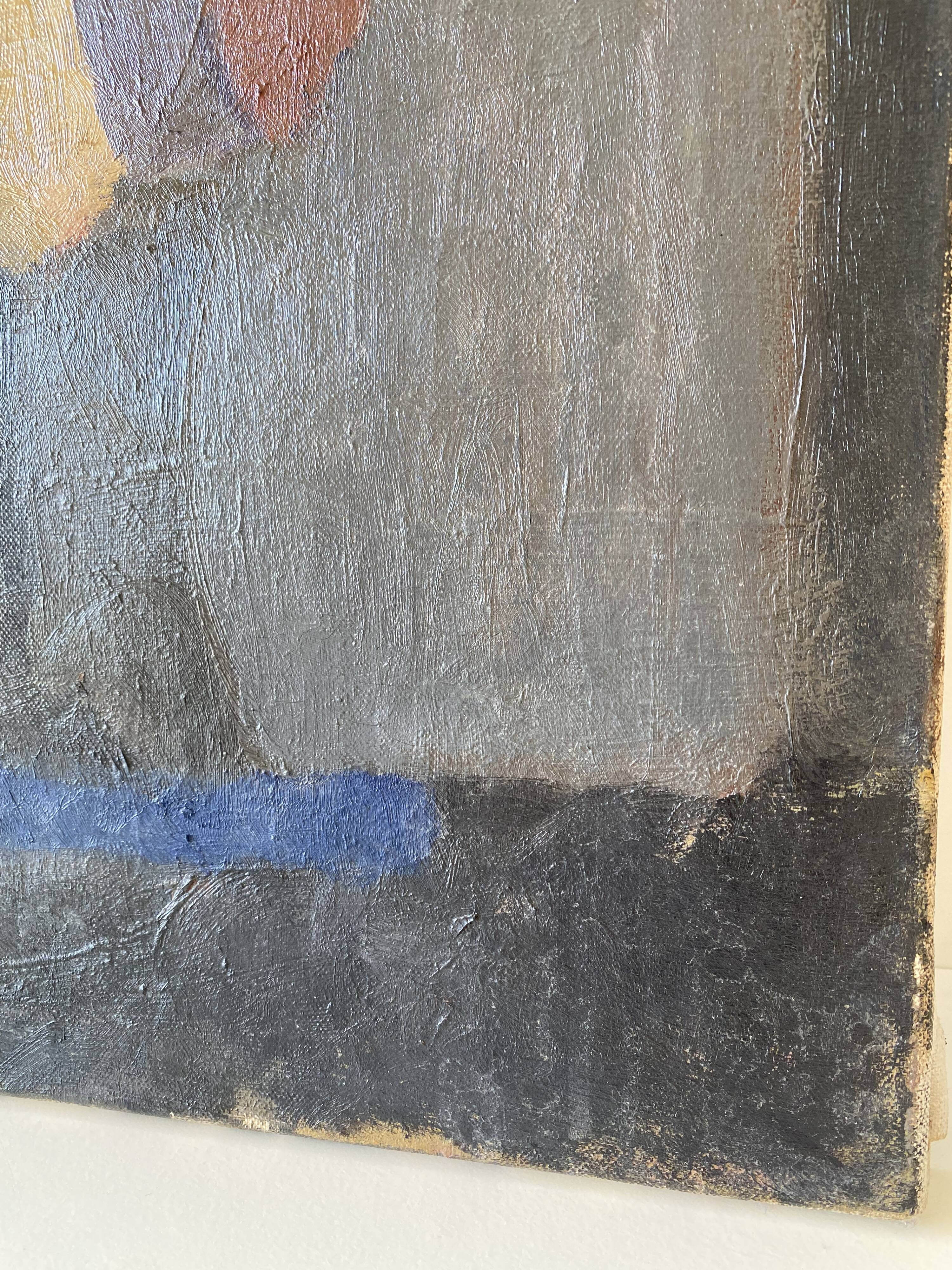 Oil on canvas stylized bouquet